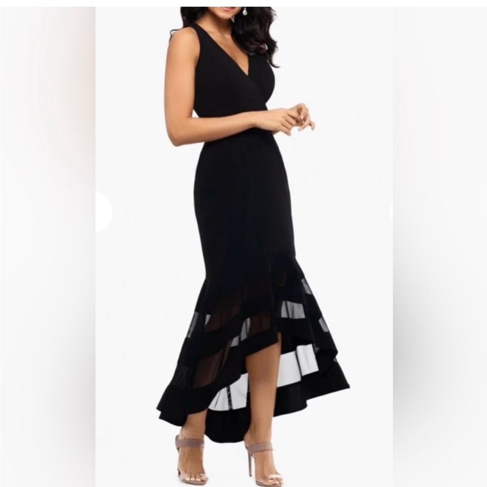 Xscape Black HiLo dress